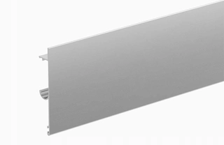 Kovania na posuvné dvere - Plochý hliníkový maskovací rám, strieborný, 200 cm