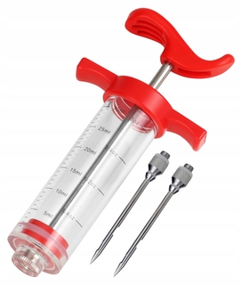 Udiareň - Injekčná striekačka na sklon mäsa 30 ml 2 ihly