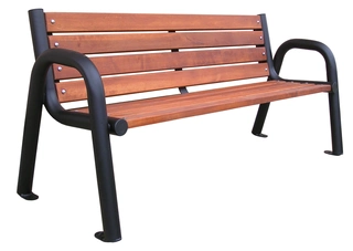 Záhradná lavica - Drevená lavica s operadlom 180 x 40 cm