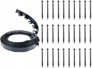 Obrubník palisáda - ZÁHRADNÁ HRANA 4cm x 10m FLEXIBILNÁ + 30x PINS