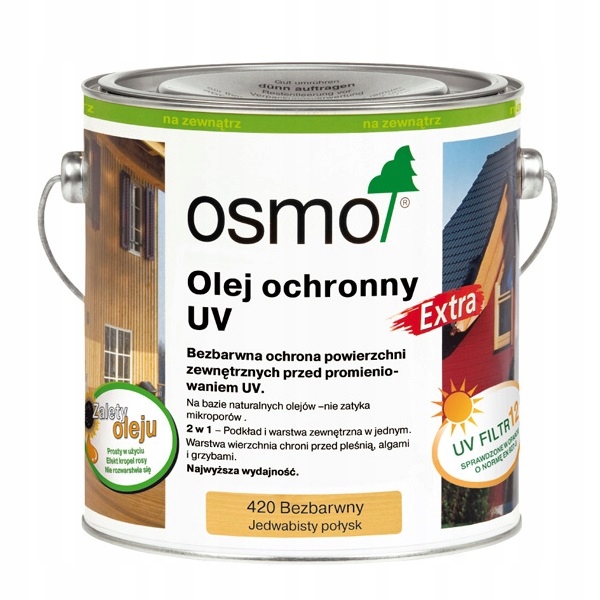 Osmo UV ochranný olej, bezfarebný, 3 l