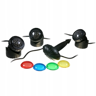 Osvetlenie jazierka- LED LIGHTING 3x1,6W TO THE EYE + Dusk SENSOR