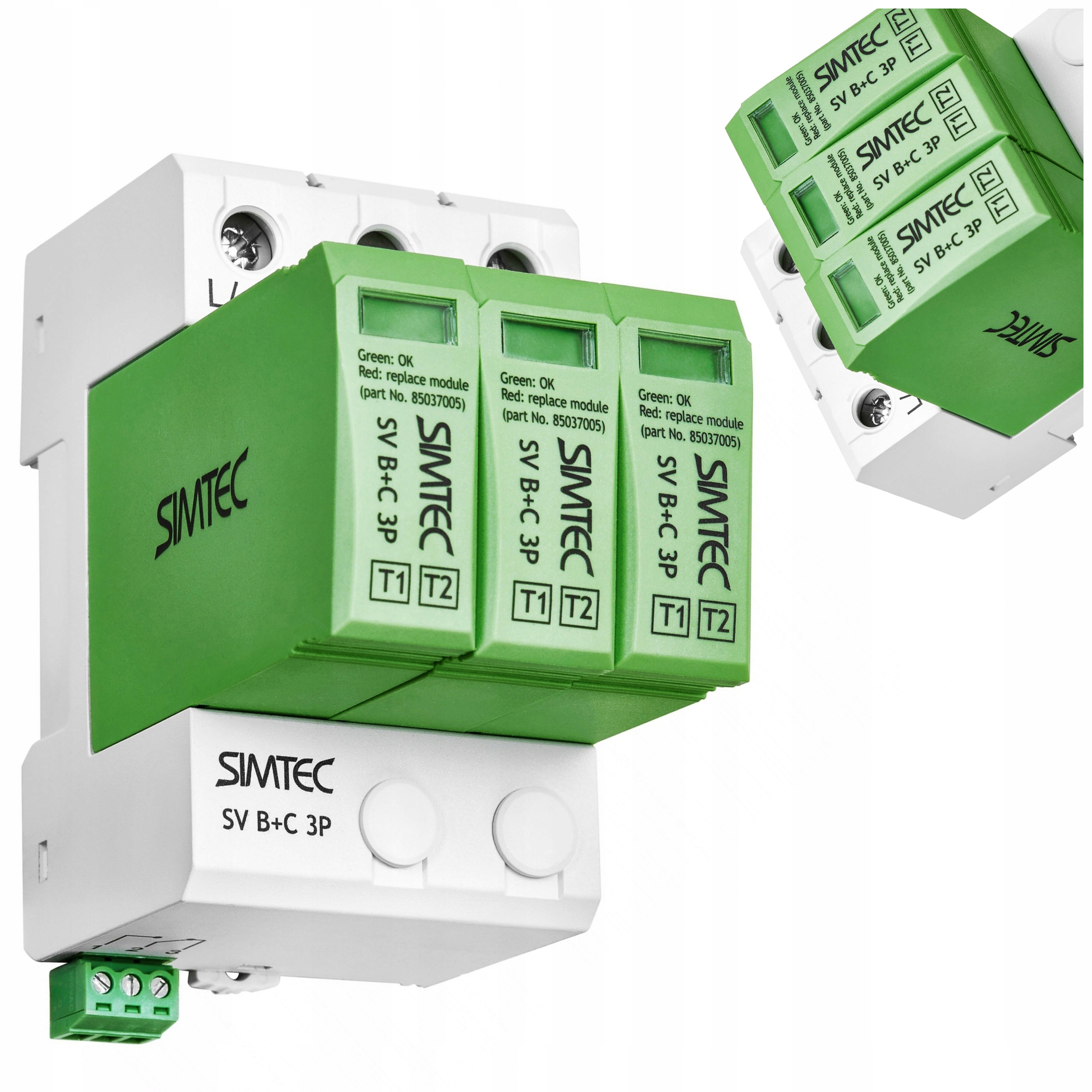 Simet 1000 V IP20 20000 A zvodič prepätia