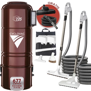 Centrálny vysávač - Centrálny vysávač Cyclovac H725 2 sady Max 9m