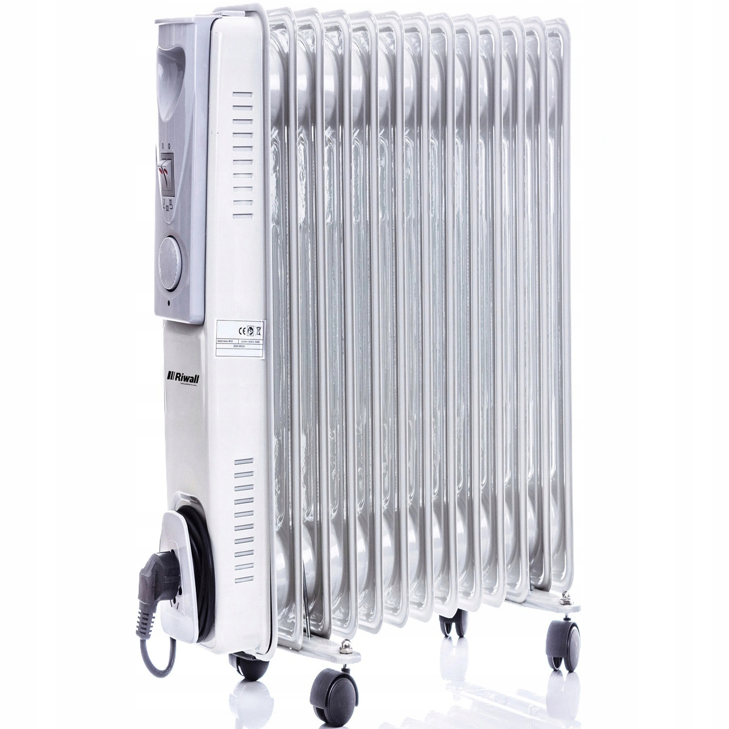 Riwall 2500 W biely olejový radiátor