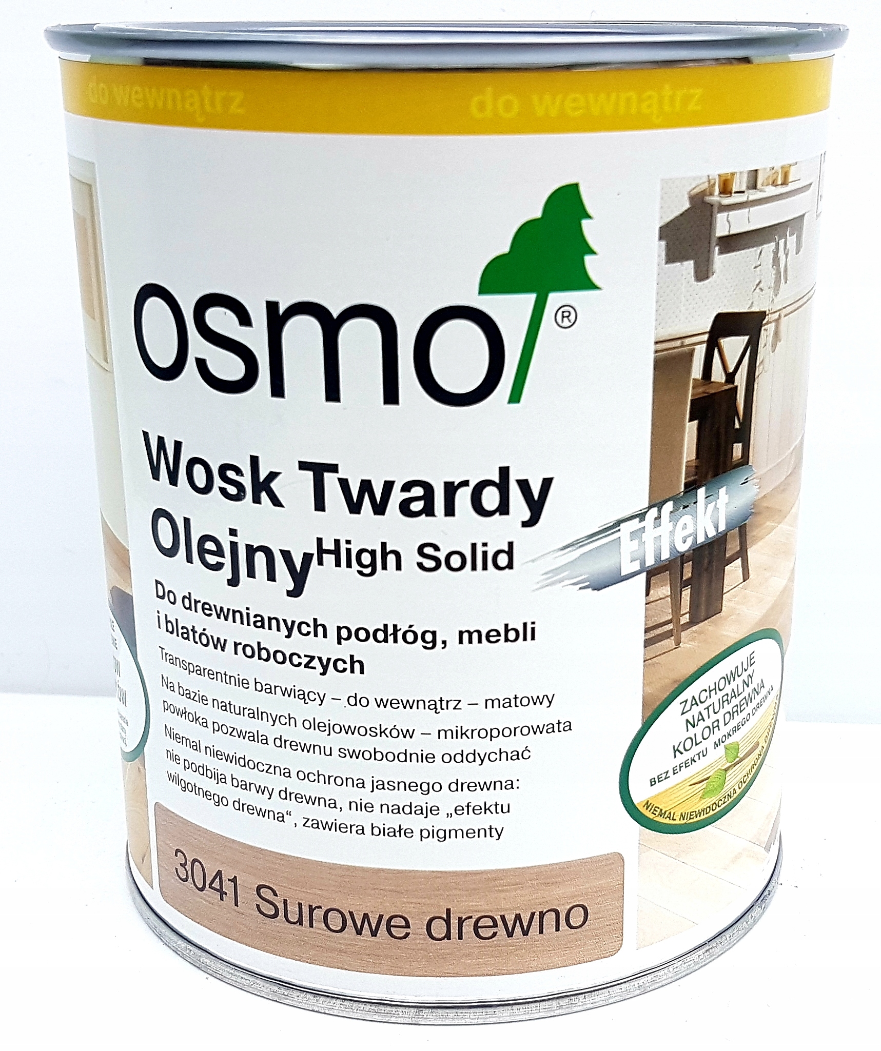 Tvrdý voskový olej Osmo surové drevo 3041 10 L