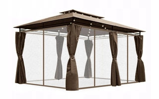 Predajný stan, altánok - Pavilónový altánok 3x4m LED moskytiéra