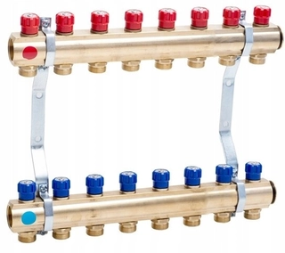 Rozdeľovač pre kúrenie - PHA-109A 8-PERIPHERAL PN10 Vlastný distribútor
