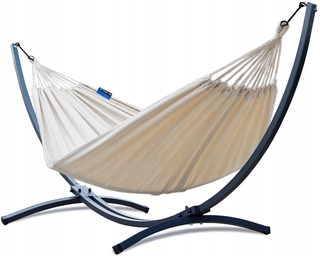 Hojdacia sieť hamak - POTENZA Rám 220KG + Hammock Roma XL 220x160 ECRU