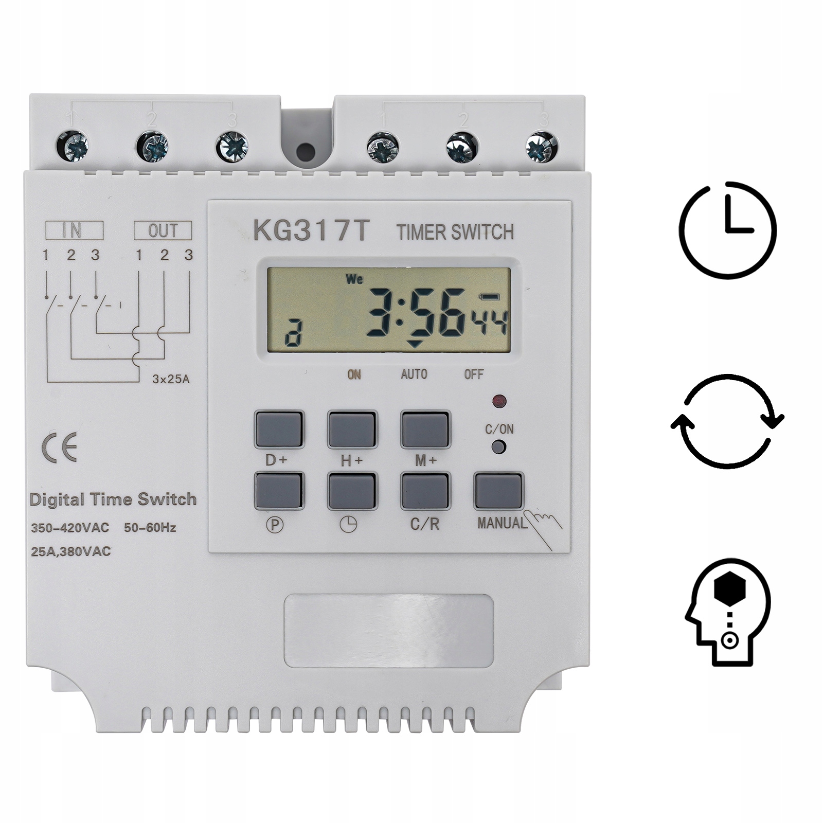 380V IP21 25A prepínač