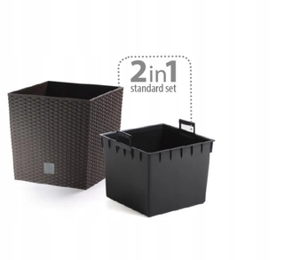 Kvetináč na terasu - Prosperplast rato nízko DRTS400L UMBRA POT