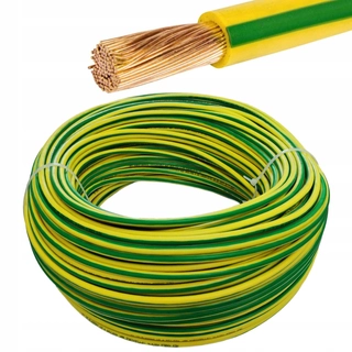 Solárny panel - Kábel Žlto-zelená PE légy 10mm 50m