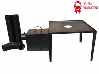 Udiareň - Vyhorenie základne 60 cm Smokehouse 2 kolenné potrubia