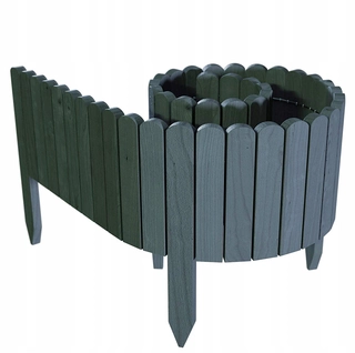 Obrubník palisáda - Palisádový drevený rebrík 2m x 30cm antracit
