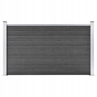 Pletivo, oplotenie - Plotový panel, WPC, 180x105 cm, čierny