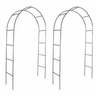 Perangola - Záhradná pergola, 2 ks, KOVOVÝ OBLÚK, 140x39x240 cm