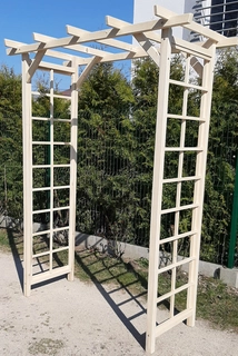 Perangola - Drevená záhradná pergola, priechod 133x50x200