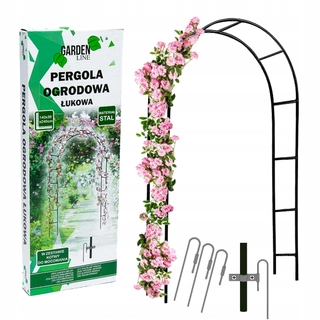 Perangola - Záhradná pergola pre kvety ruží 240cm kovový oblúk
