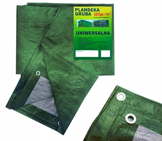Krycia plachta - Plachta 20x20 Plachta Hustá ZELENÁ 120g Fólia