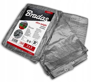 Krycia plachta - BRADAS 260g 6x8m ULTRA HMOTNOSŤ vystužená plachta