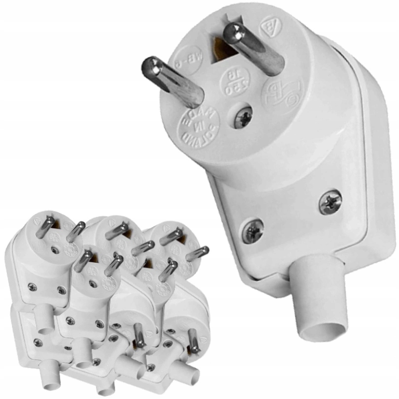Viplast 16 A 250 V uhlová zástrčka