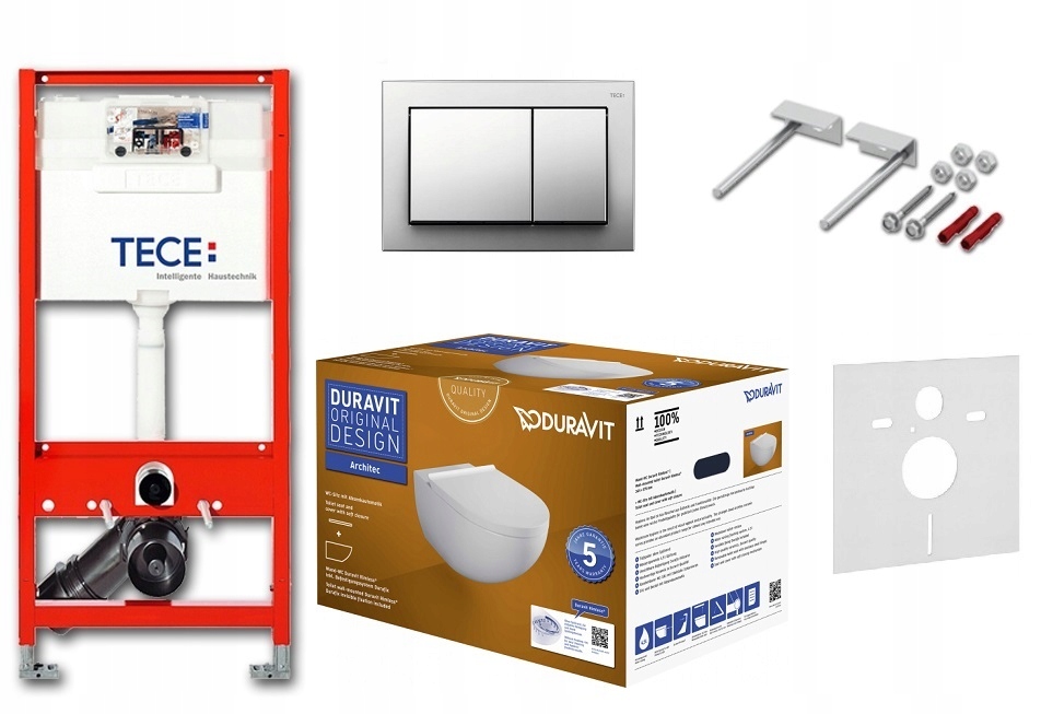 Podomietková toaletná súprava Tece Tece+Duravit+Tece Loop