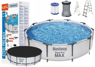 Záhradný bazén - Obdĺžnikový rámový bazén Bestway 457 x 457 cm