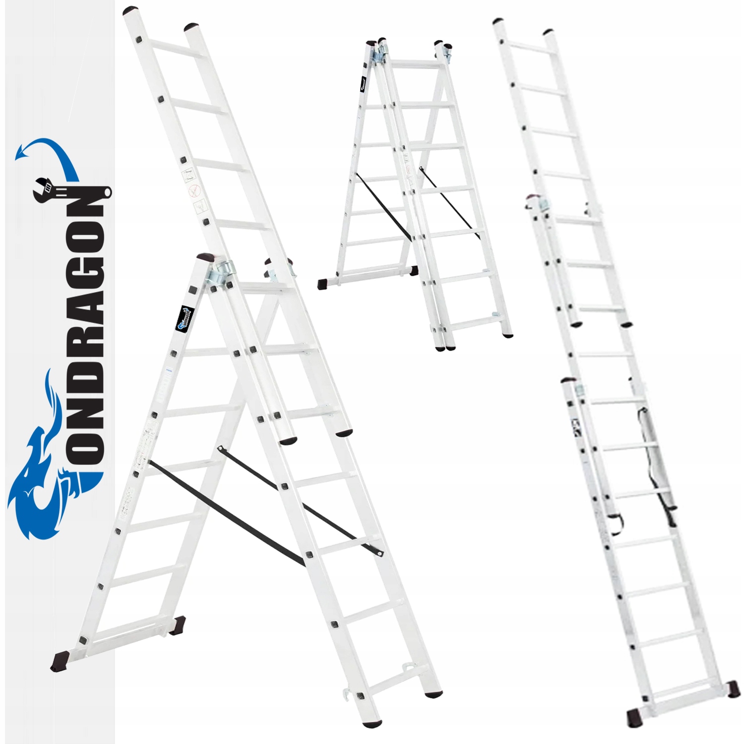 Ondragon rebrík 5,6 m hliníkový