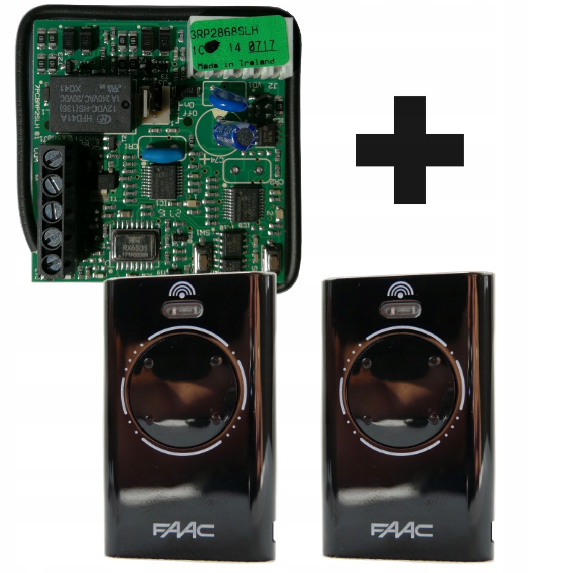 Rádio FAAC RP2 868 SLH + 2 piloti FAAC XT4 868 SLH