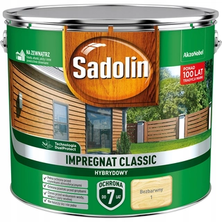 Laky, farby na záhradný nábytok - Sadolin impregnácia dreva 5327511 bezfarebná 9 l