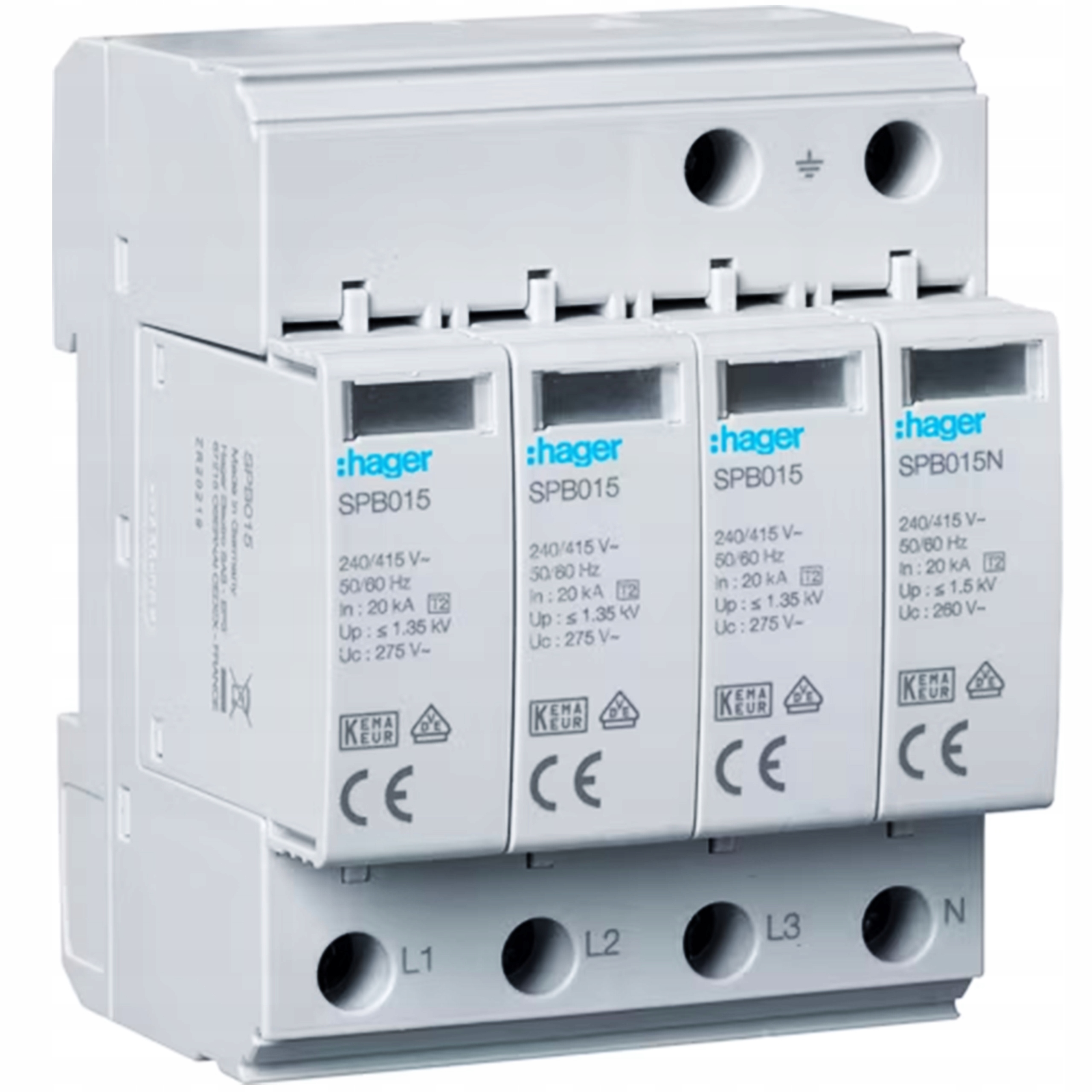 Hager zvodič prepätia 275 V IP20 20000 A