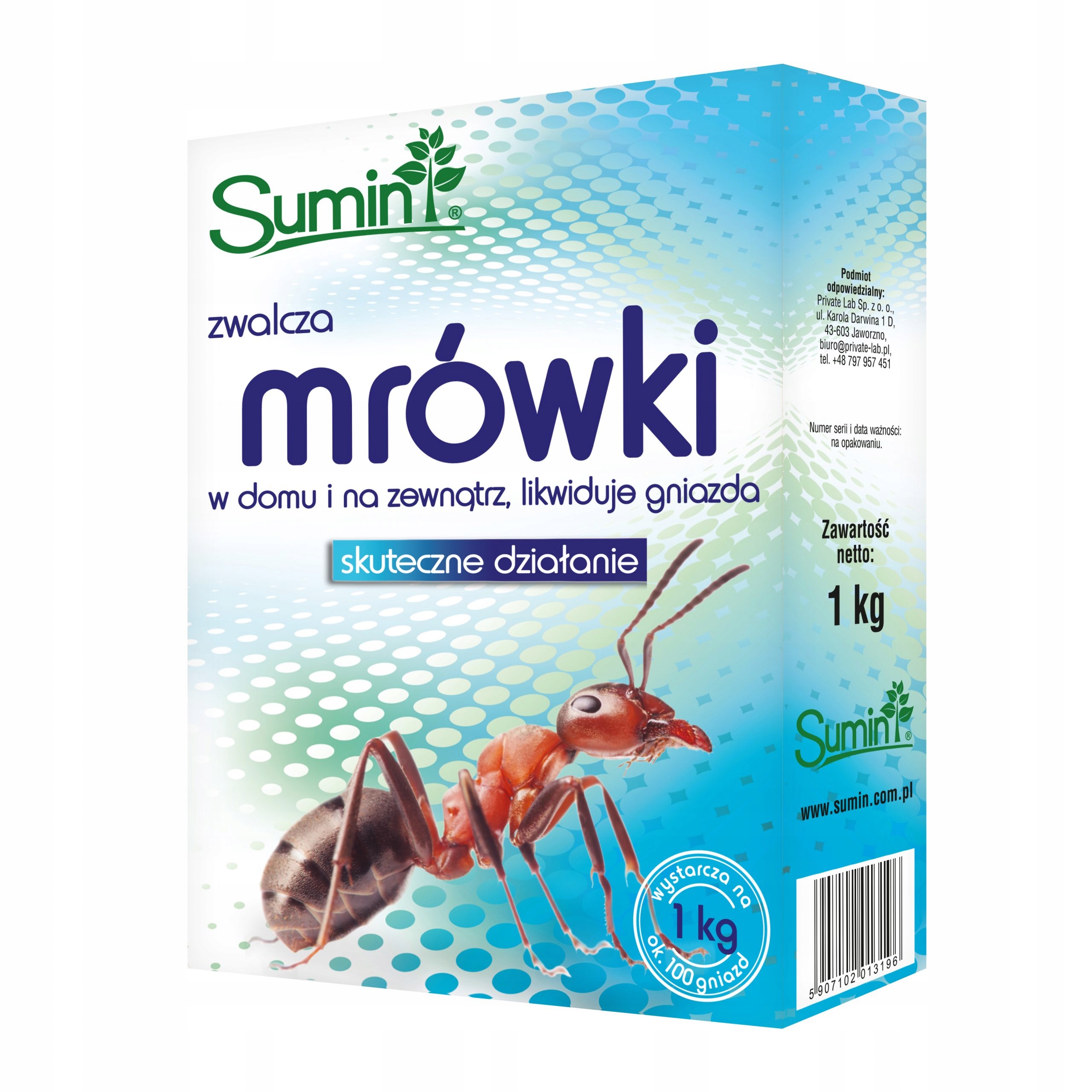 Sumin Mrówkozol Granulát na Likvidáciu Mravcov 1kg
