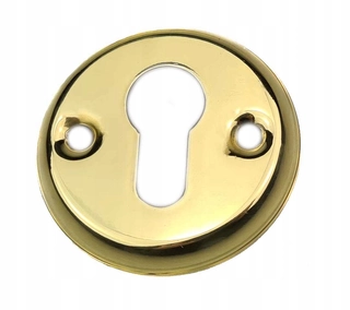Kľučky na dvere - Okrúhle mosadzné znaky dverí pre 60 mm vložku