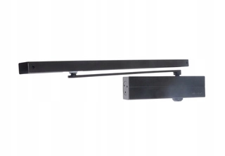Zatvárač dverí - Assa Abloy DC135 Self -Loader s čiernou koľajnicou