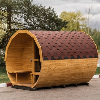 Sauna, výrivka - Saunový sud 3M 240 x 300 x 230 cm