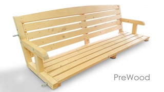 Záhradná hojdačka - Sedadlo pre hojdačky - 150 cm pevné, drevené