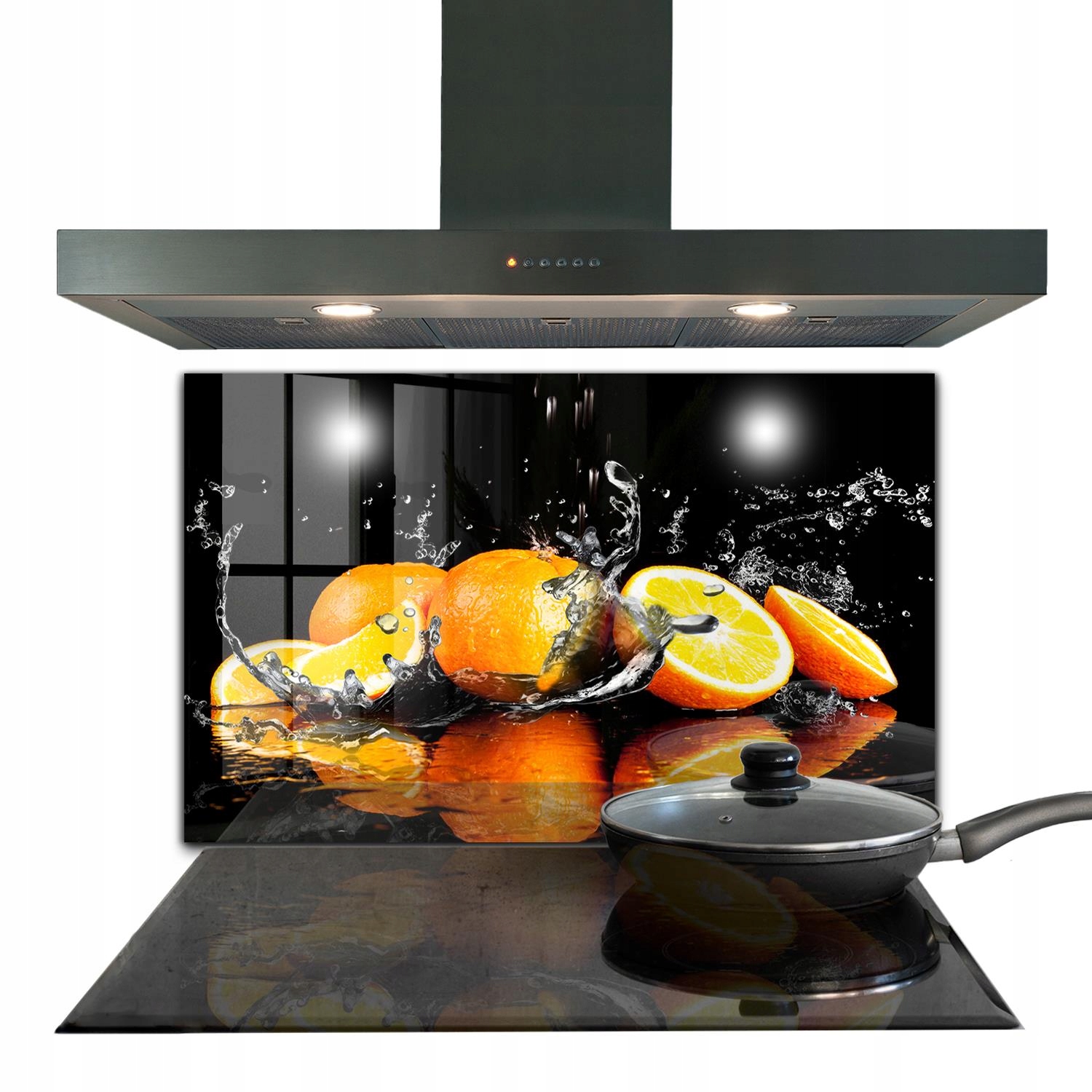 Sklenený nástenný panel Juicy Oranges 100x70