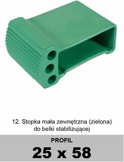 Rebrík - Zelený drabex 25x58 stabilizátor rebríka