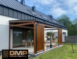 Pavilón, prístrešok - Strecha DMP Solutions, drevo, 100 x 100 x 100 cm