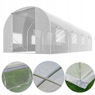 Fóliovník - ZÁHRADNÝ TUNEL 10m2 GREENHOUSE 2,5x4m FOLIAK Biela