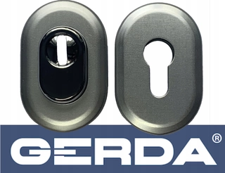 Kľučky na dvere - Anti -Burglar Shield pre gerdu dvere anode striebro