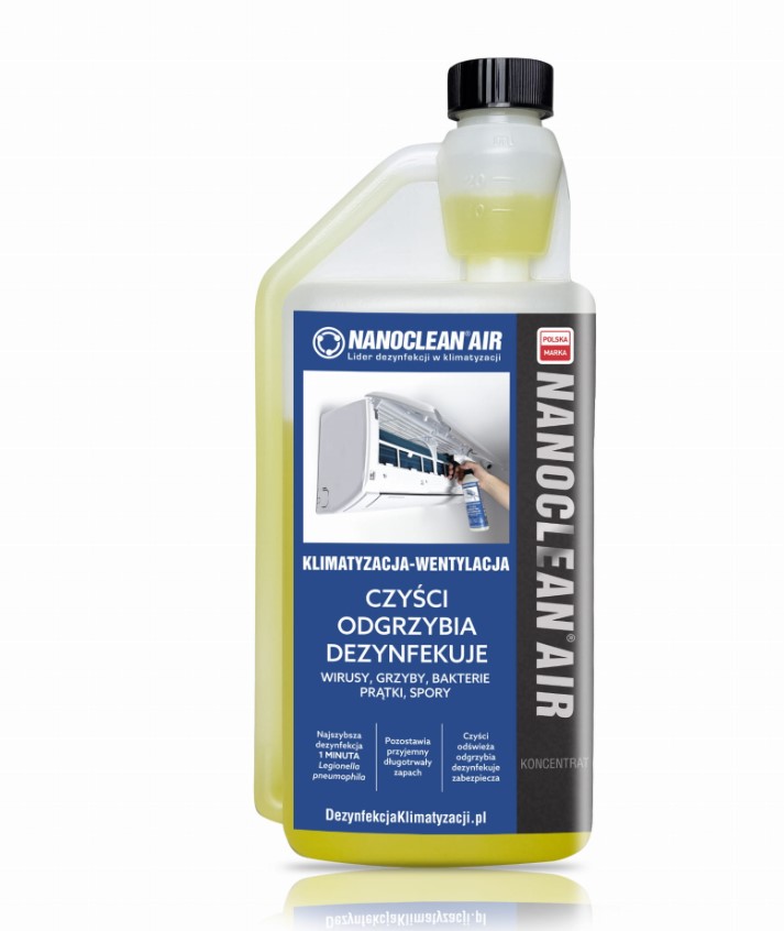 NanoClean kvapalina na dezinfekciu klimatizácie 1 l