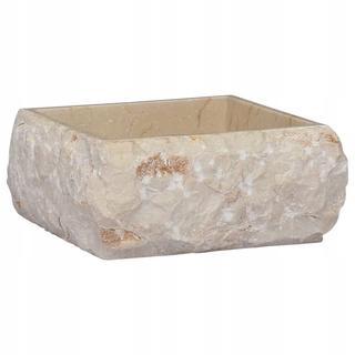 Umývadlo - Umývadlo, krém, 30 x 30 x 13 cm, mramor