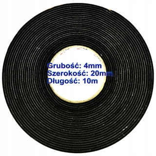 Tesnenie dverí - Samolepiace penové tesnenie hrúbky 20 mm x 10 m. 4 mm