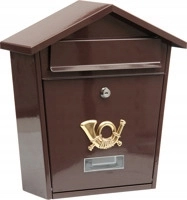 Poštová schránka - VOREL LETTERBOX 380 x 320 x 105 mm HNEDÁ 7