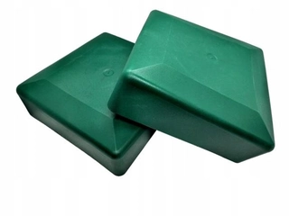 Záslepka, čiapka na bránu - Kryt profilu, čiapka, priezor, 100x100, 20 KS, ZELENÁ