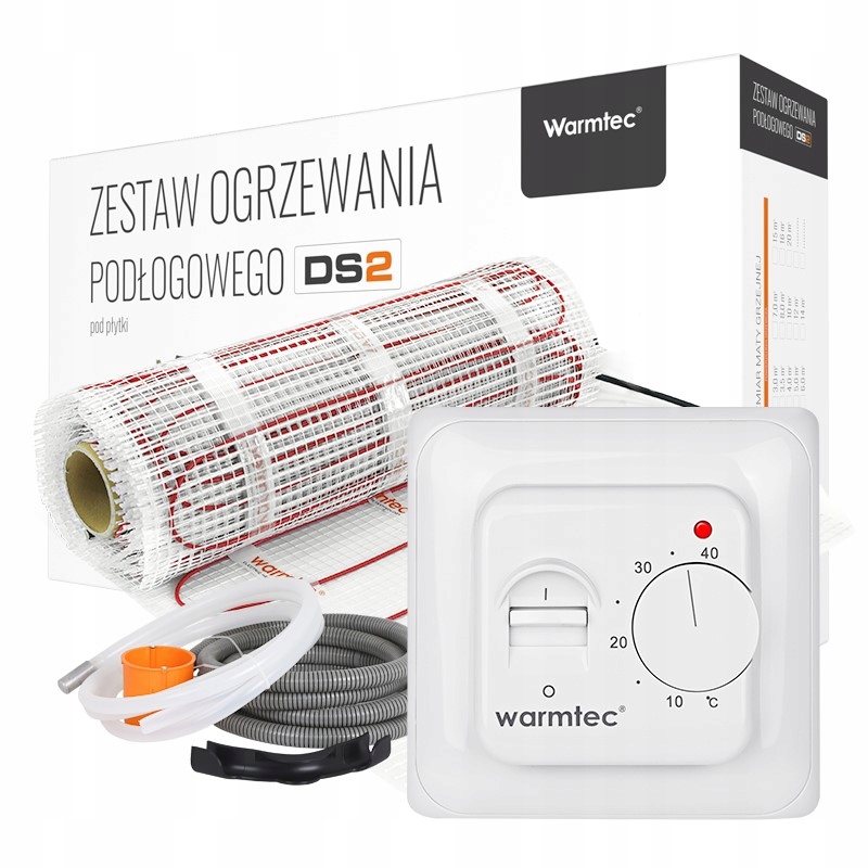 Sada podlahového vykurovania Warmtec DS2-10/T73 na dlažbu