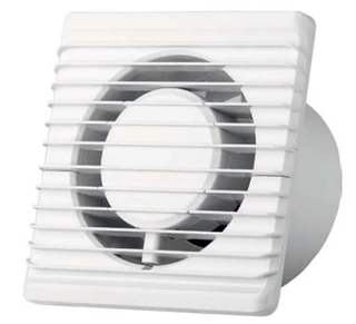 Ventilátor - DOMÁCNY STENOVÝ VENTILÁTOR FI 100 Hygrostat