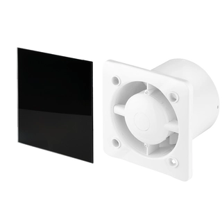 Ventilátor - Fan + Panel TRAX Glass Awenta Timer Black