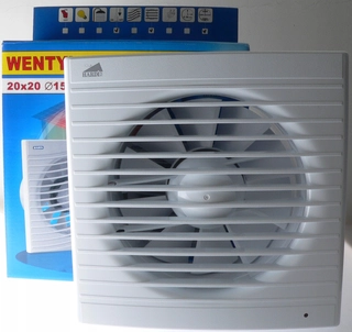 Ventilátor - Hygrostat ventilátor + FI150 TIME 20x20 N0054